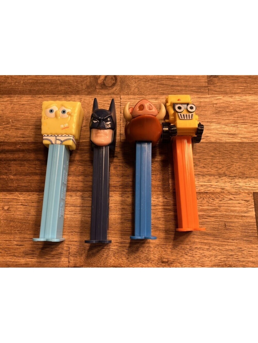 Vintage Pez Dispensers Bob The Builder Scoop SpongeBob Batman Lion King Pumba - Picture 4 of 4